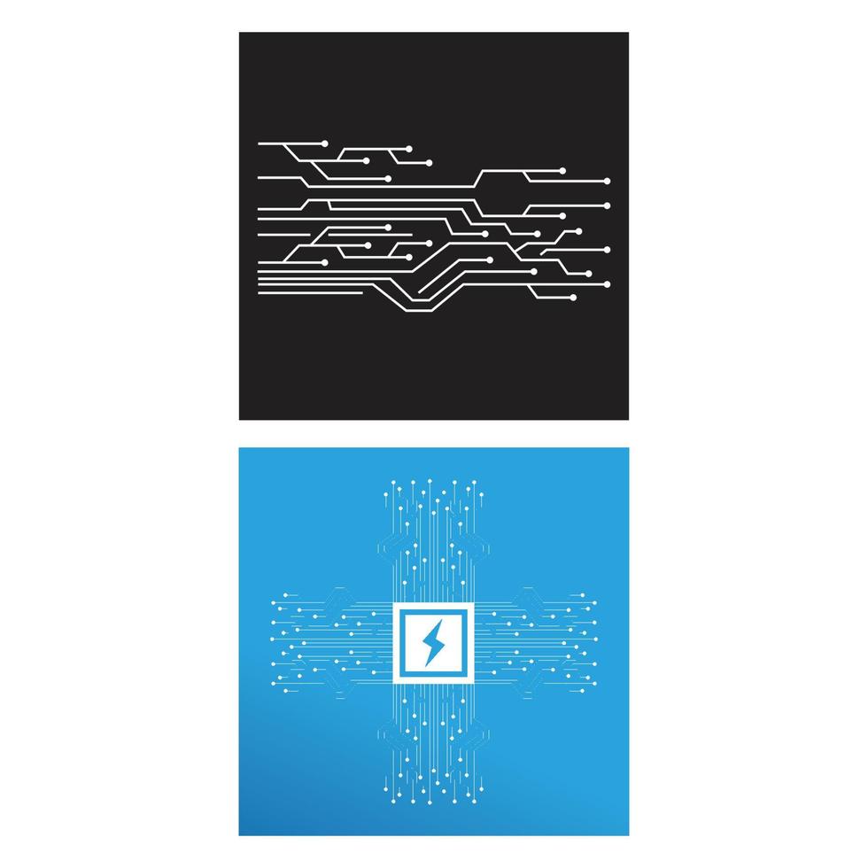Circuit Logo Template vector illustration icon design