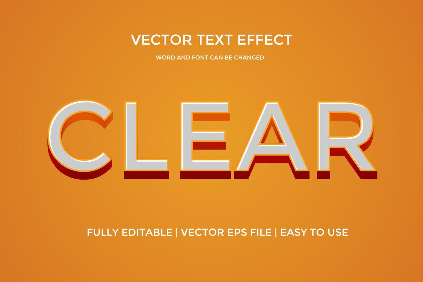 creative editable vector text effect