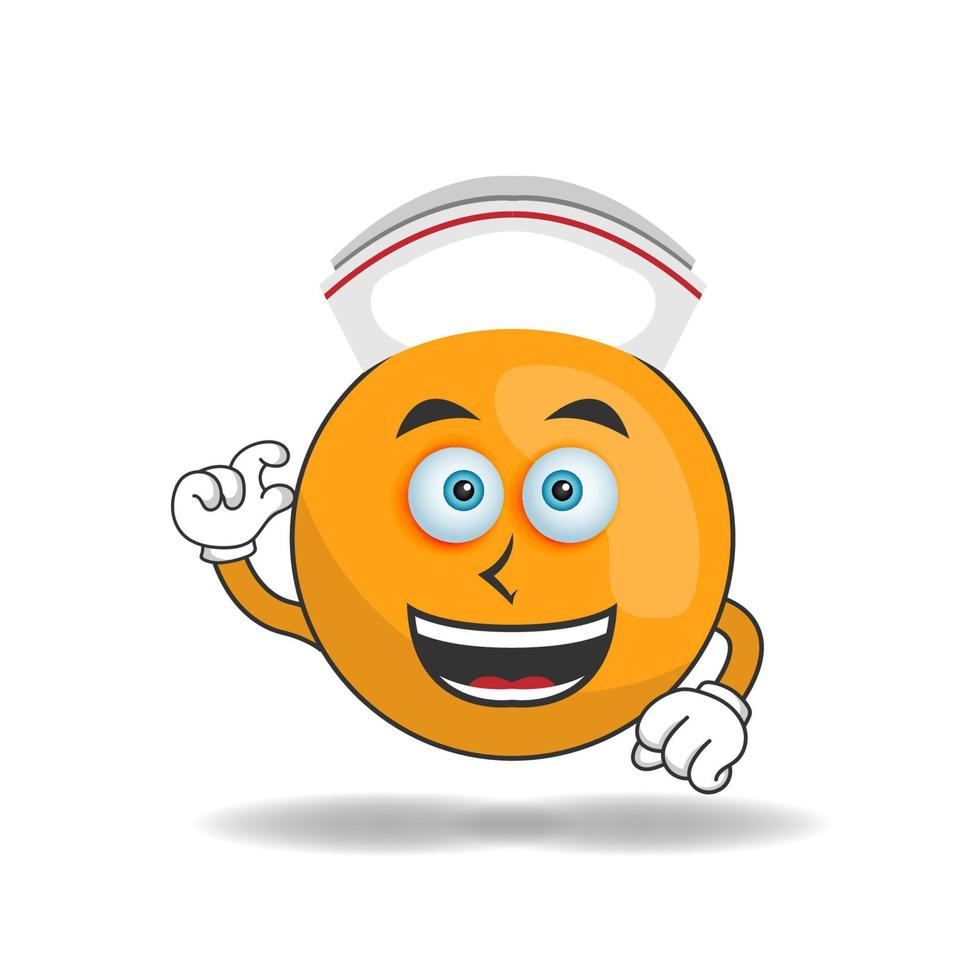 The Orange mascot character becomes a nurse. vector illustration