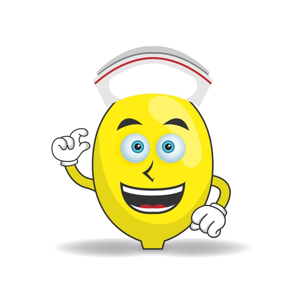 The Lemon mascot character becomes a nurse. vector illustration
