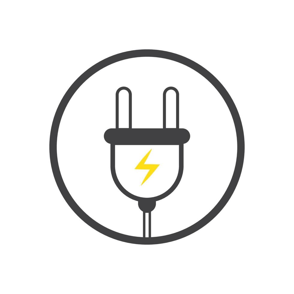 icono de vector de enchufes eléctricos