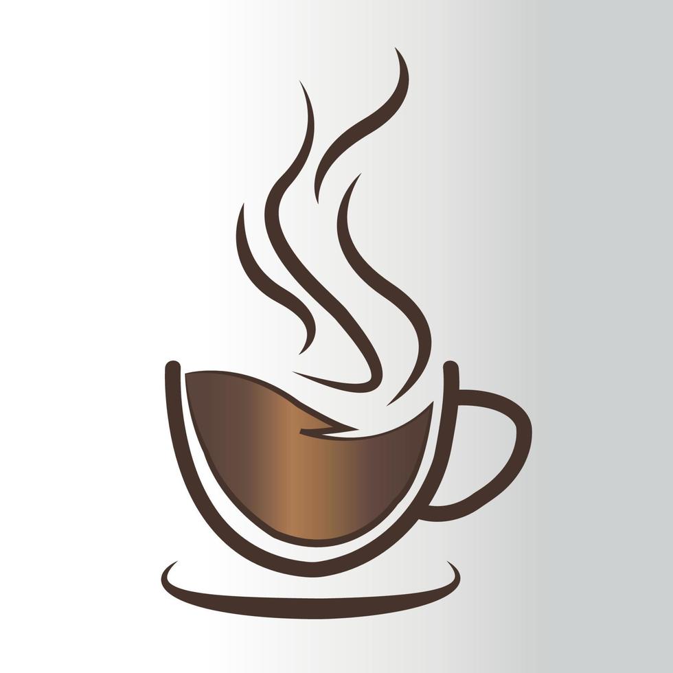 a cup of coffee or tea cafe with splattered water vector illustration