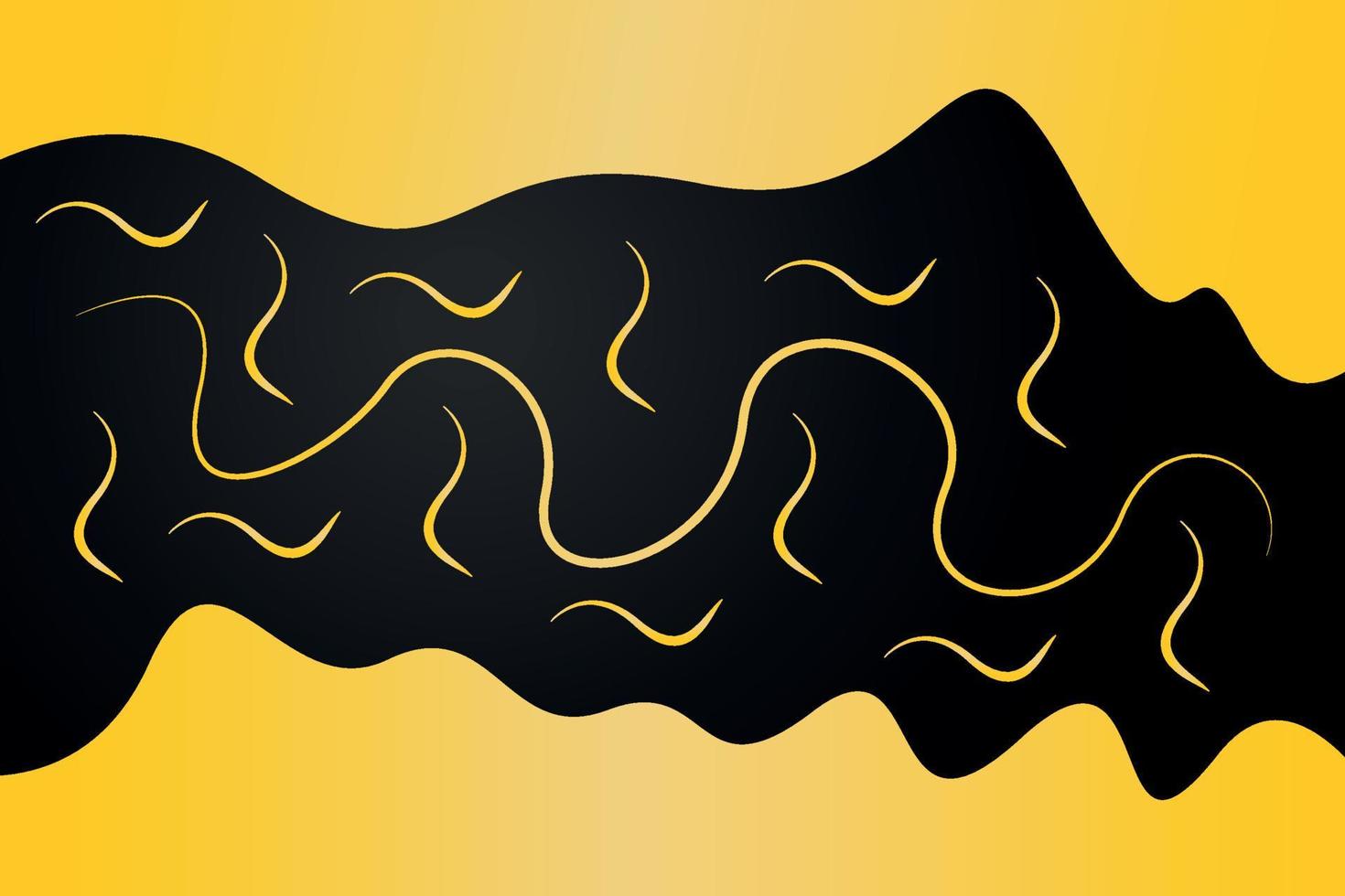 Fondo de ondas doradas de lujo abstracto vector