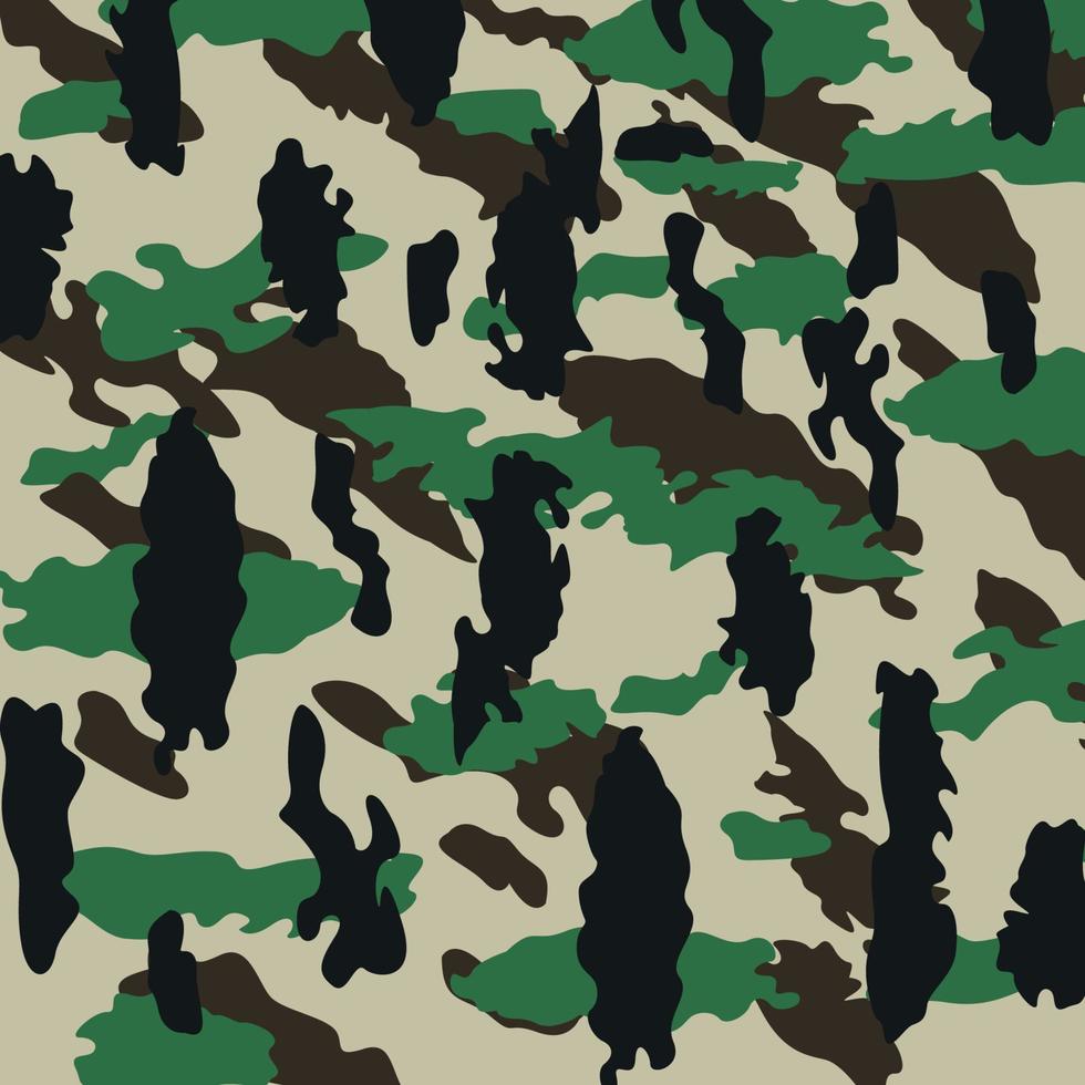 seamless pattern with military camouflage vector illustration