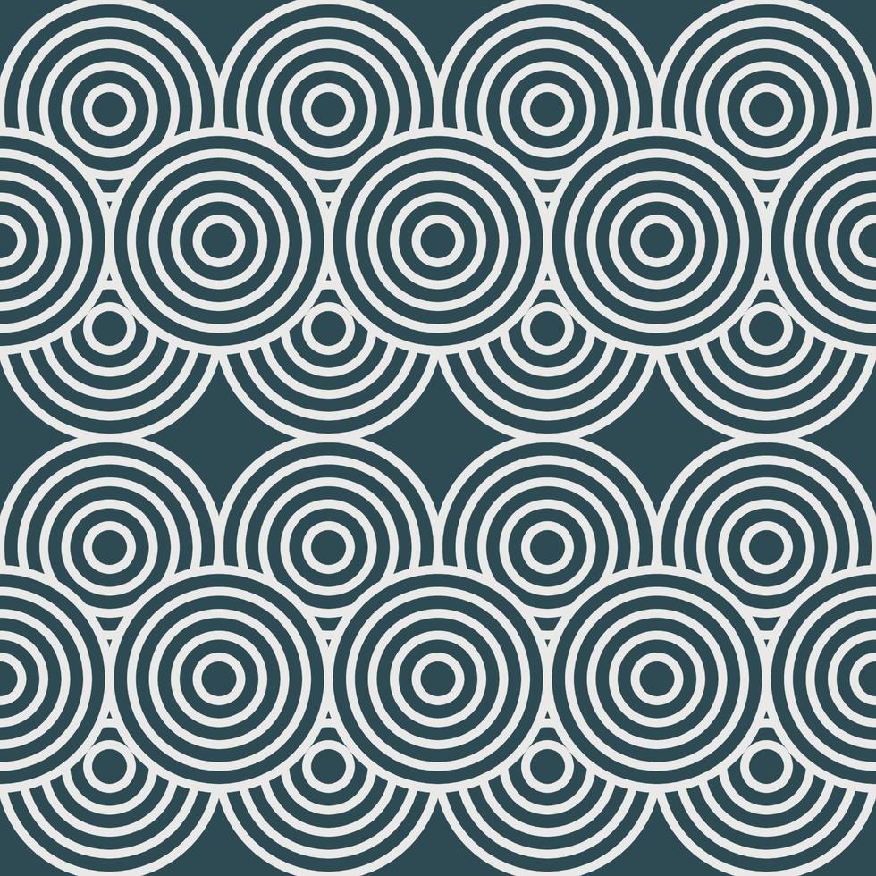 white ethnic tribal seamless pattern with spirals blue background vector