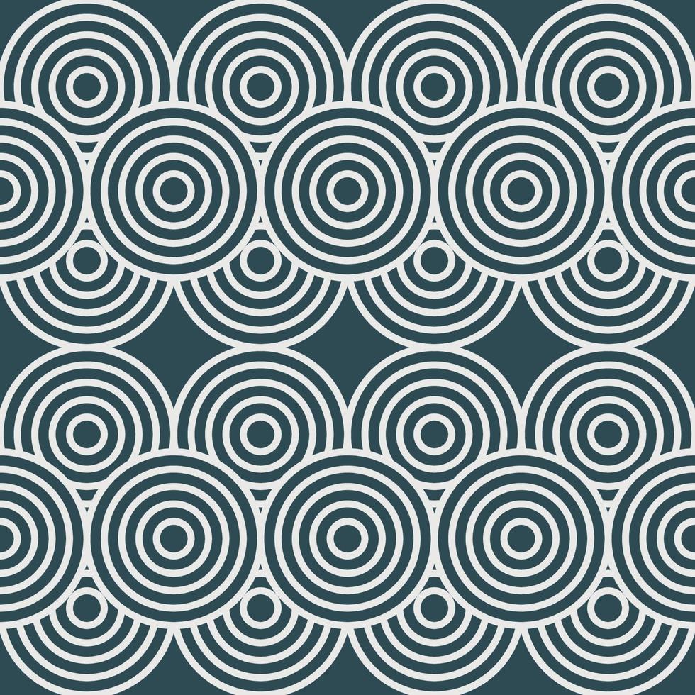 white ethnic tribal seamless pattern with spirals blue background vector