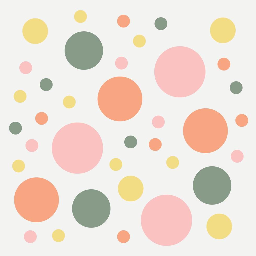 abstract seamless cute polka dots pattern stylish background vector