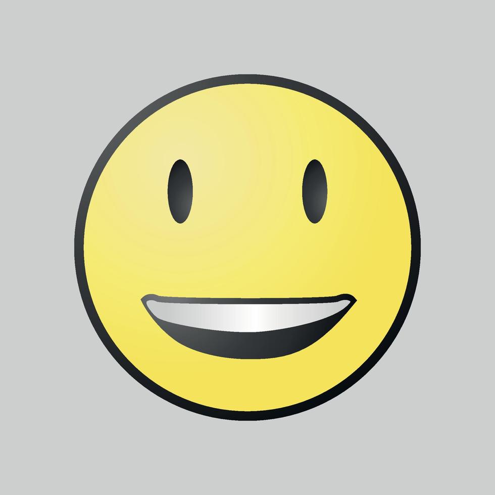 laugh happy smiley face emoticon vector illustration