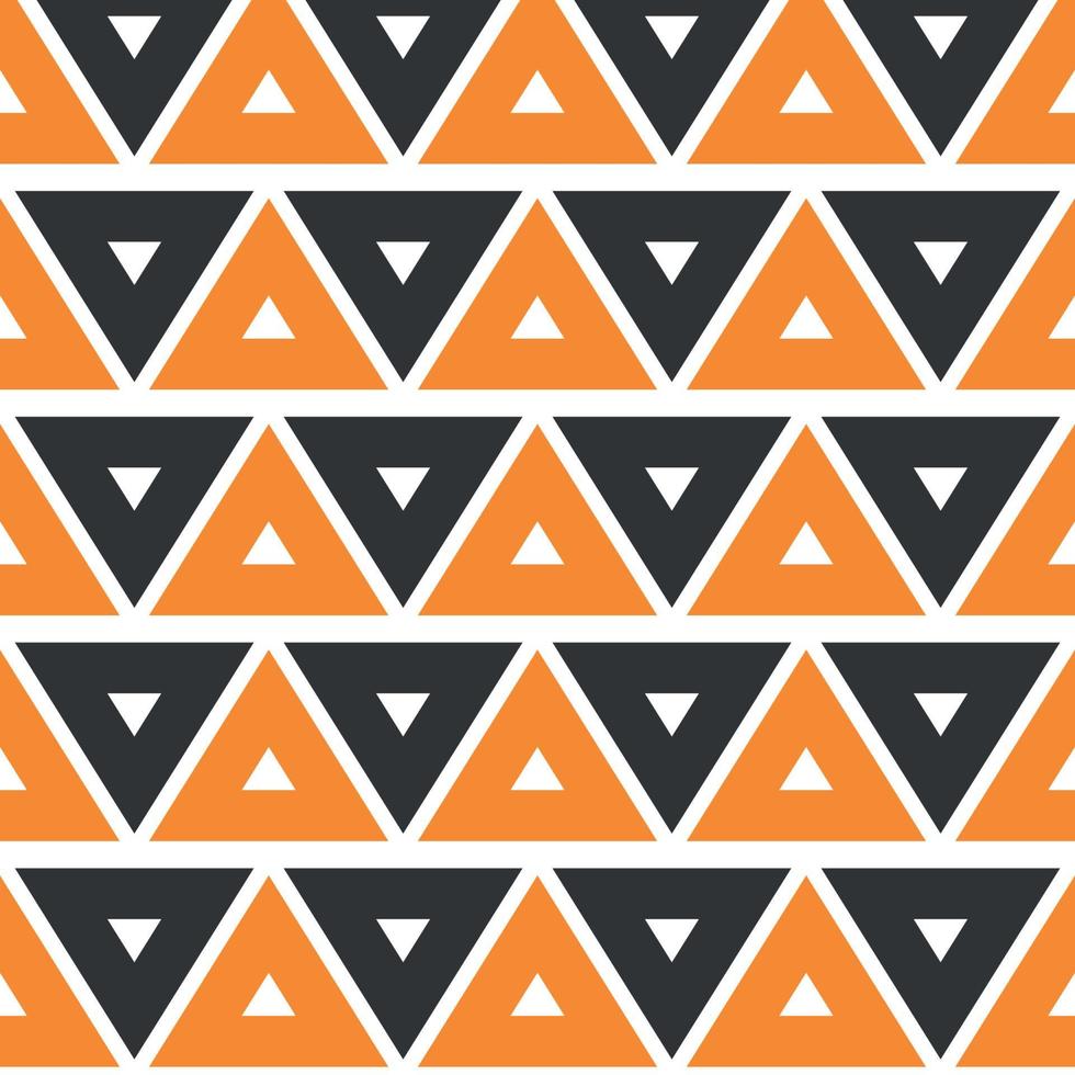 traditional triangle zig zag art seamless ethnic tribal pattern vector background