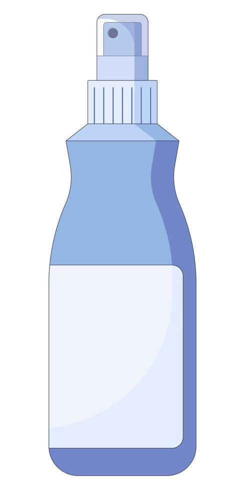 Ilustración de vector de icono de tubo de laca para el cabello en un estilo plano aislado en un fondo blanco