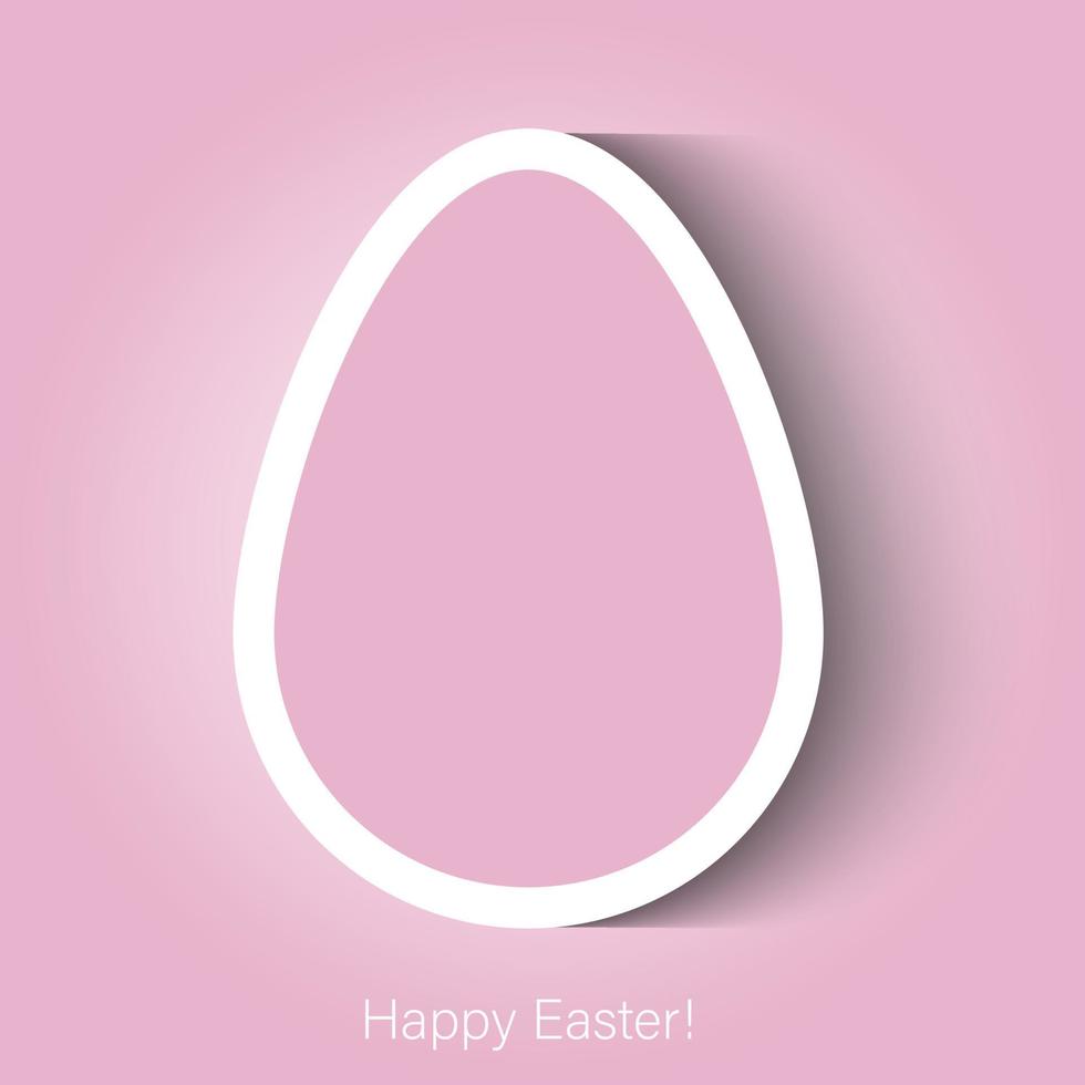 Happy Easter greeting card background vector