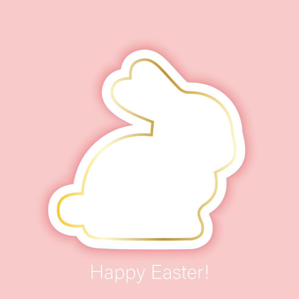 Happy Easter greeting card background vector