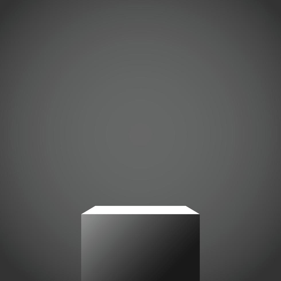 Empty pedestal for advertising mockups vector