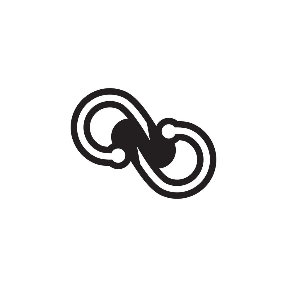 Infinity business icon and symbol template vector