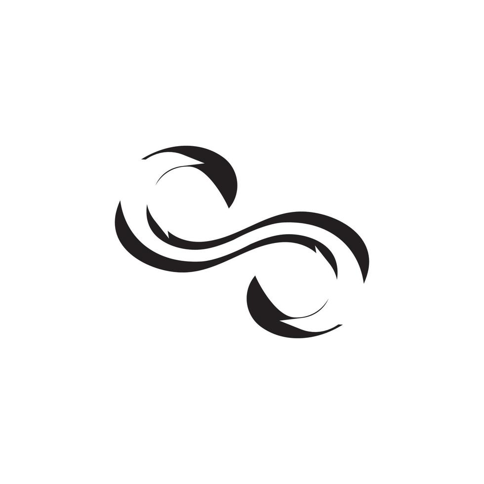 Infinity business icon and symbol template vector