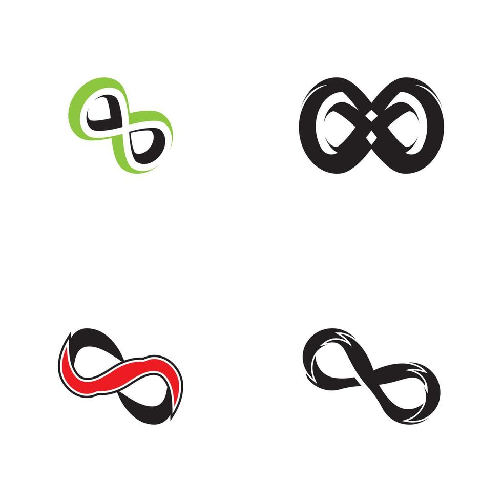 Infinity business icon and symbol template vector