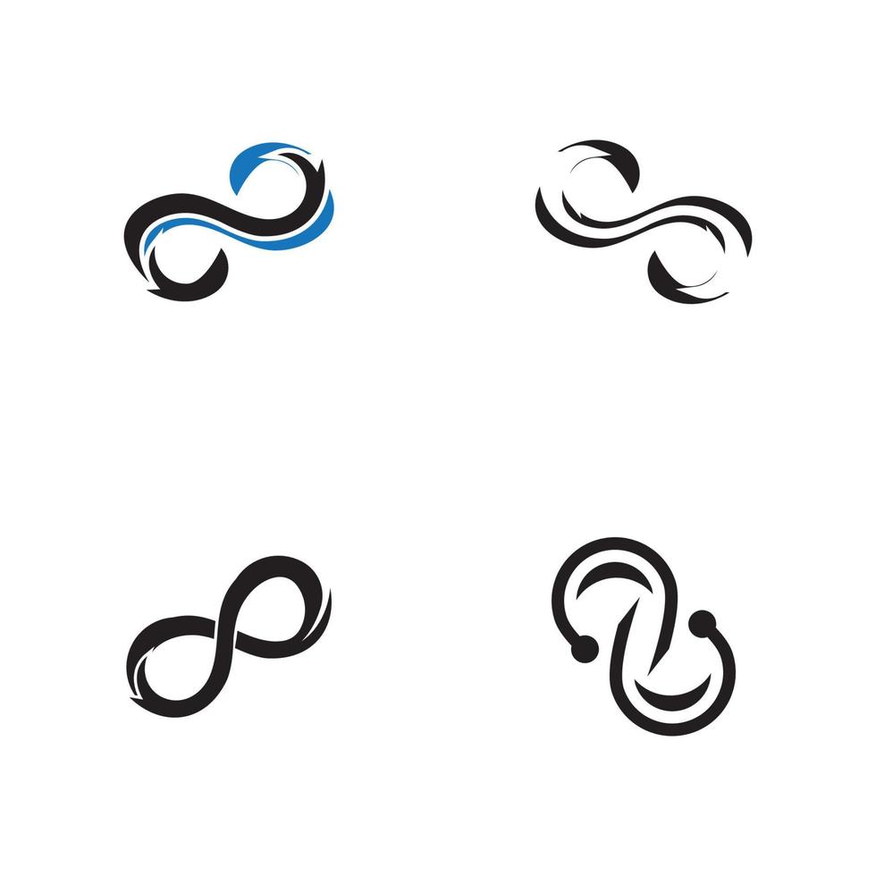 Infinity business icon and symbol template vector