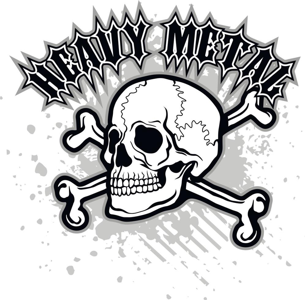 aggressive emblem with skull,grunge vintage design t shirts vector