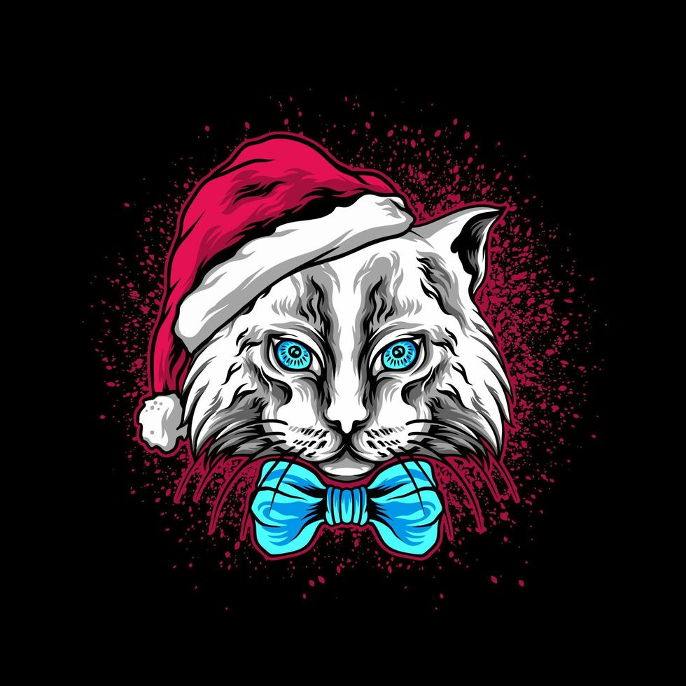 Cat Christmas Illustration vector