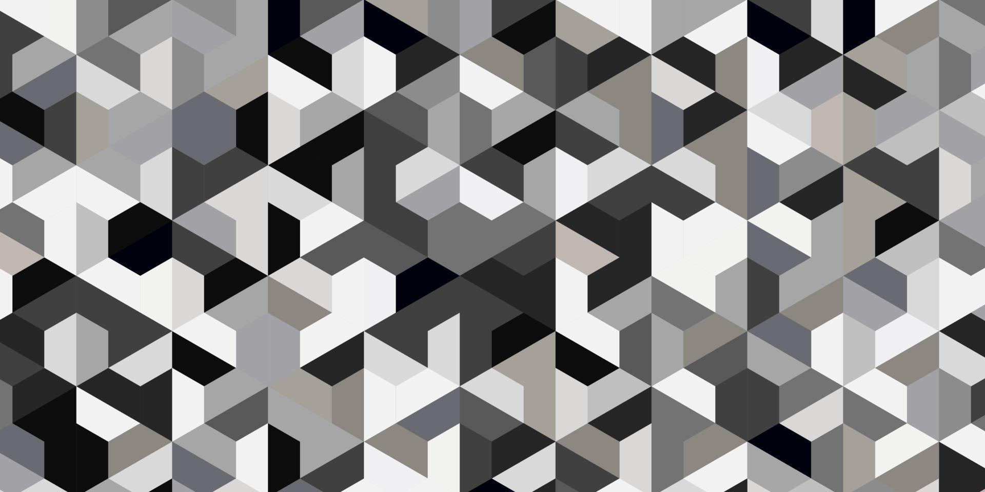 Geometric pattern with polygonal shape gray background design modern vector