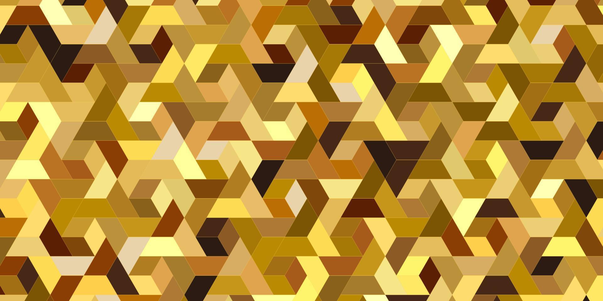 Geometric pattern with polygonal shape golden background vector