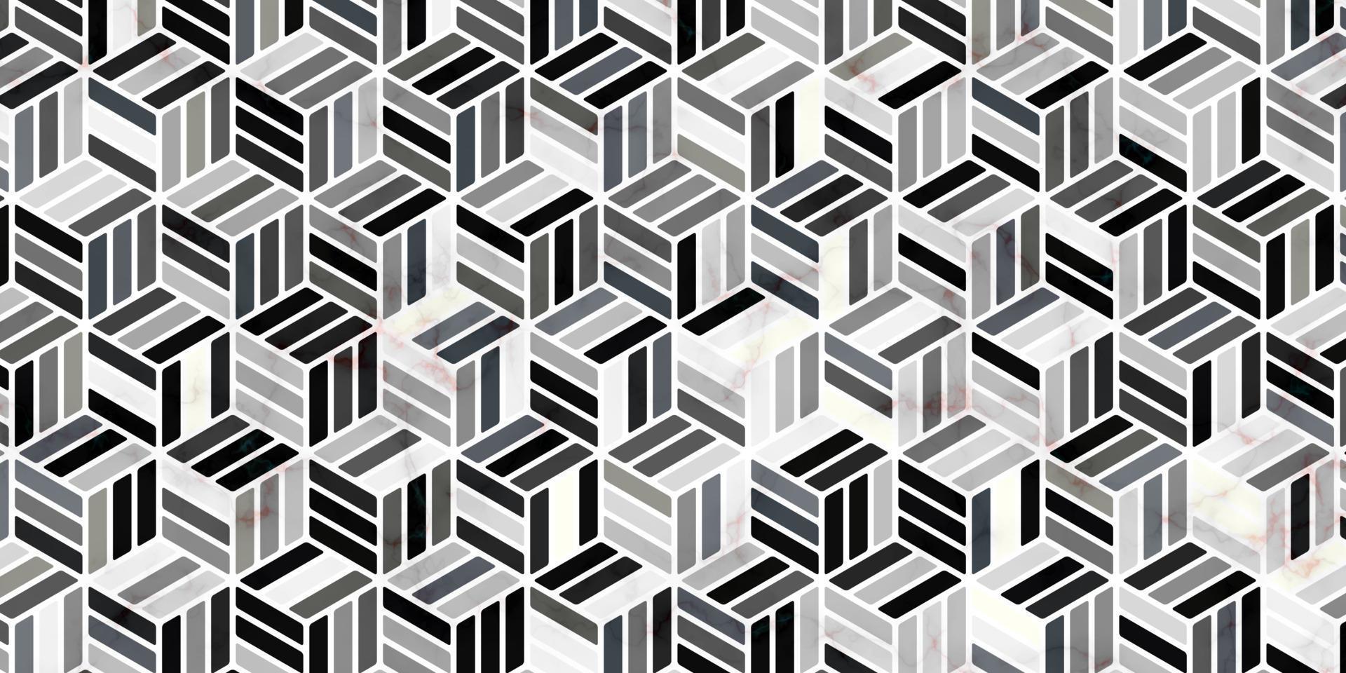 Geometric pattern with stripes polygonal shape gray background vector