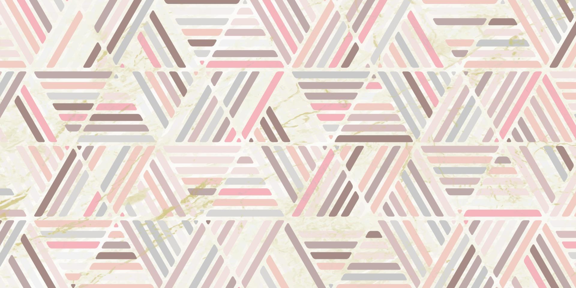 patrón geométrico fondo rosa con textura de mármol vector