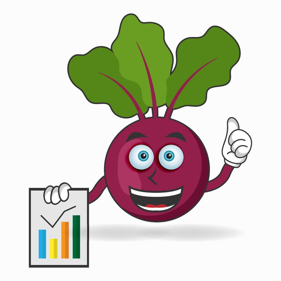 Onion Purple mascot character presentation. vector illustration