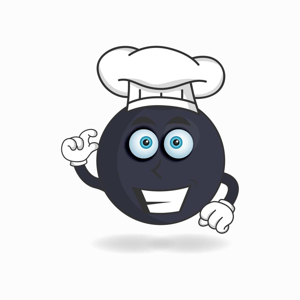 The Boom mascot character becomes a chef. vector illustration