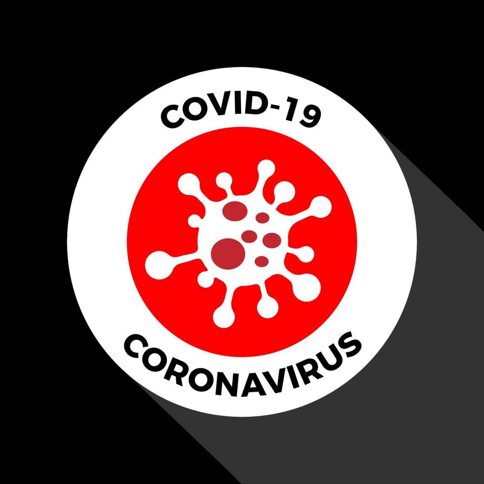 corona virus guard symbol vector