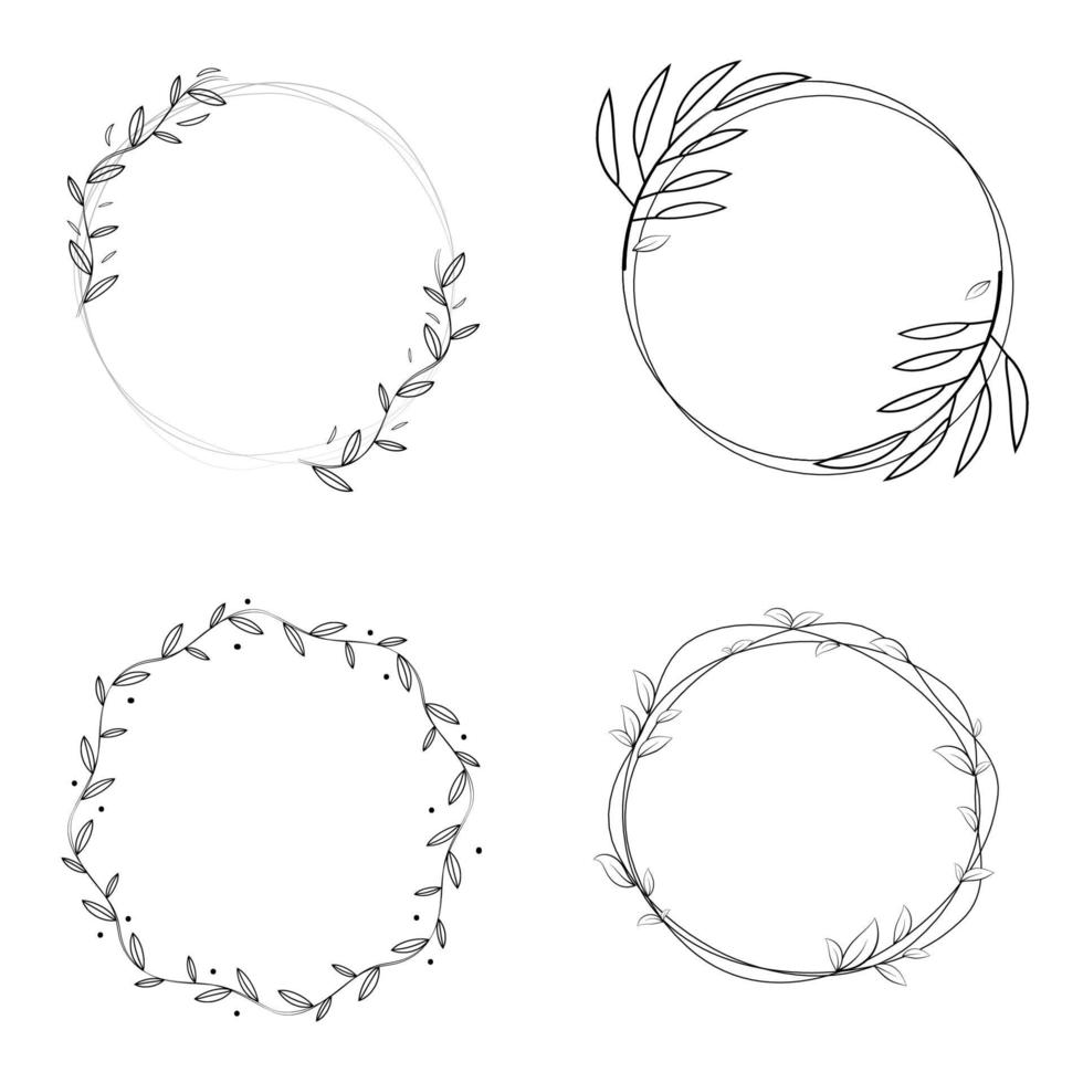 botanical floral set vector design