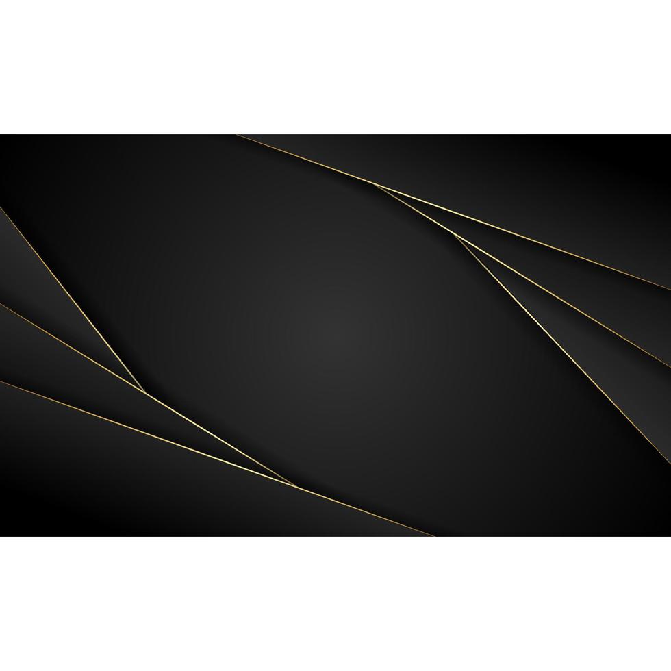 black color gold line abstract background illustration 3791474 Vector