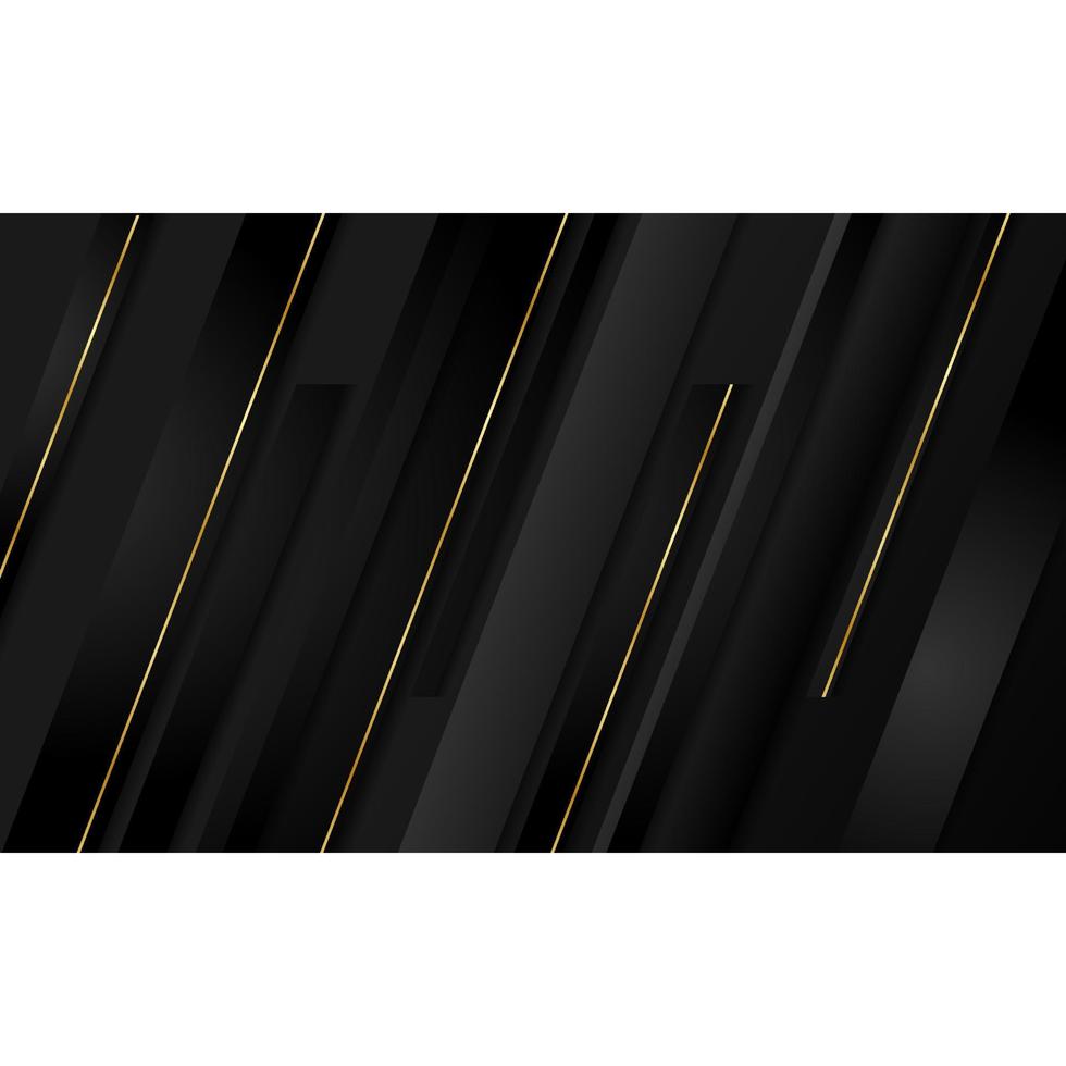 black gold line abstract background vector
