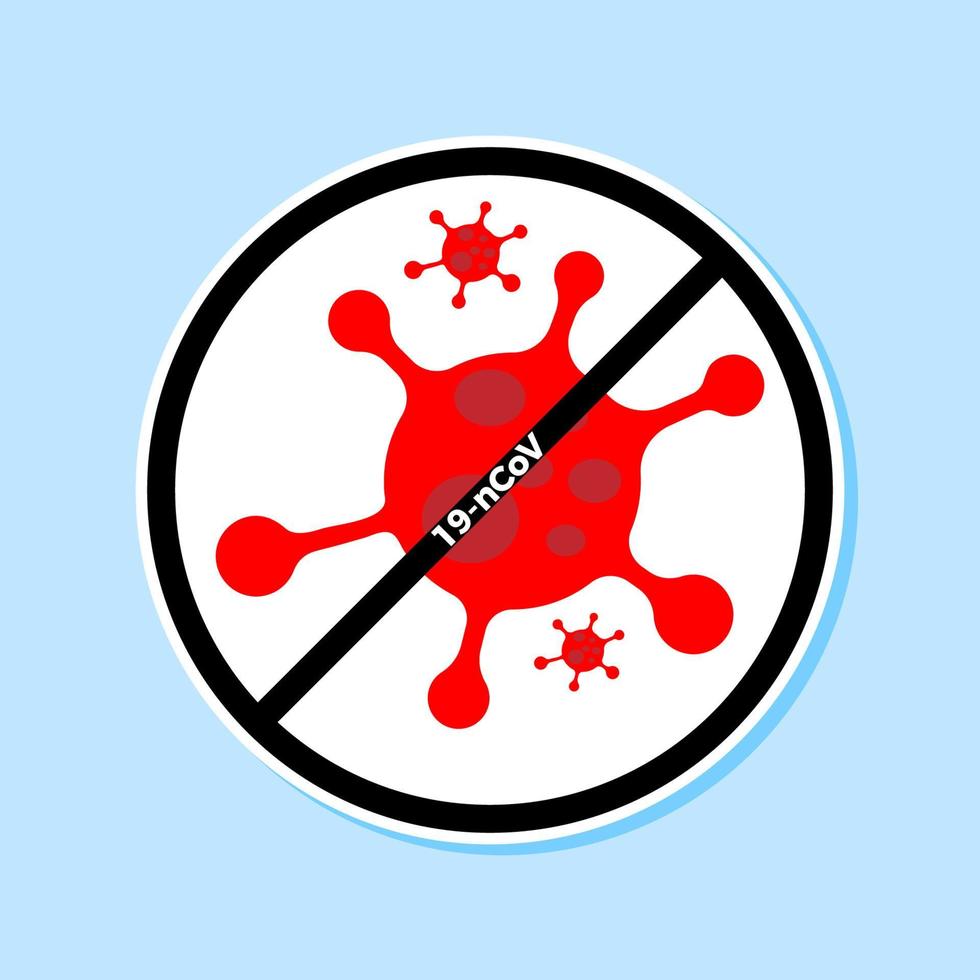 corona virus guard symbol vector