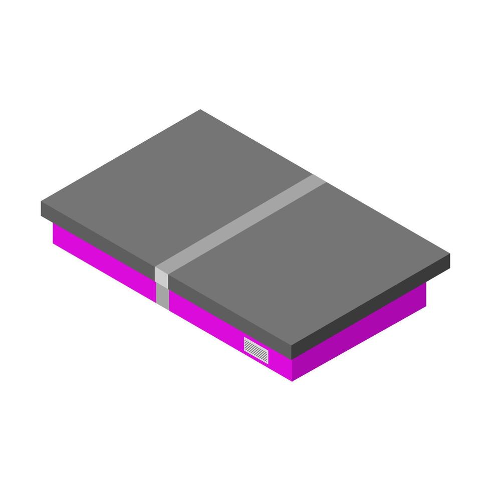 Isometric box on white background vector