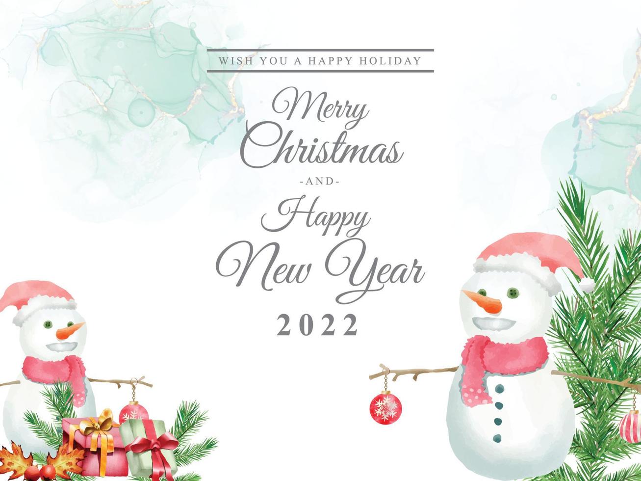 Beautiful card template christmas theme vector