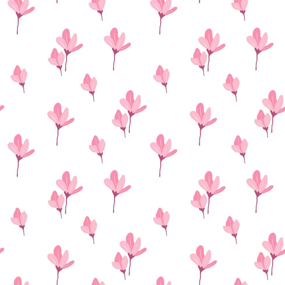 Seamless pattern with tiny flower vector