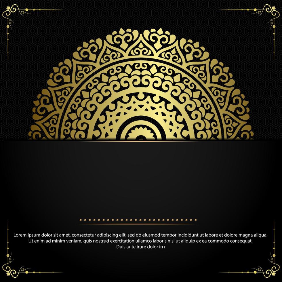 Fondo de mandala ornamental de lujo con estilo de patrón oriental islámico árabe vector premium vector gratuito