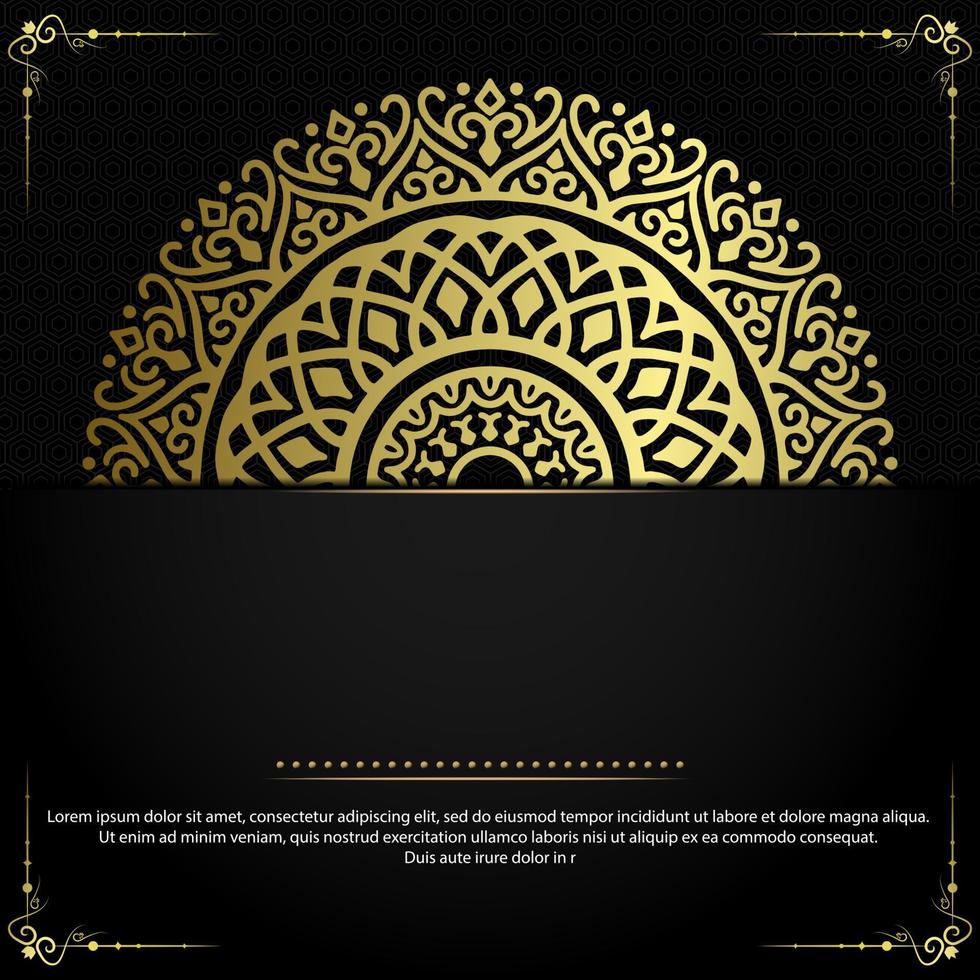 Fondo de mandala ornamental de lujo con estilo de patrón oriental islámico árabe vector premium vector gratuito