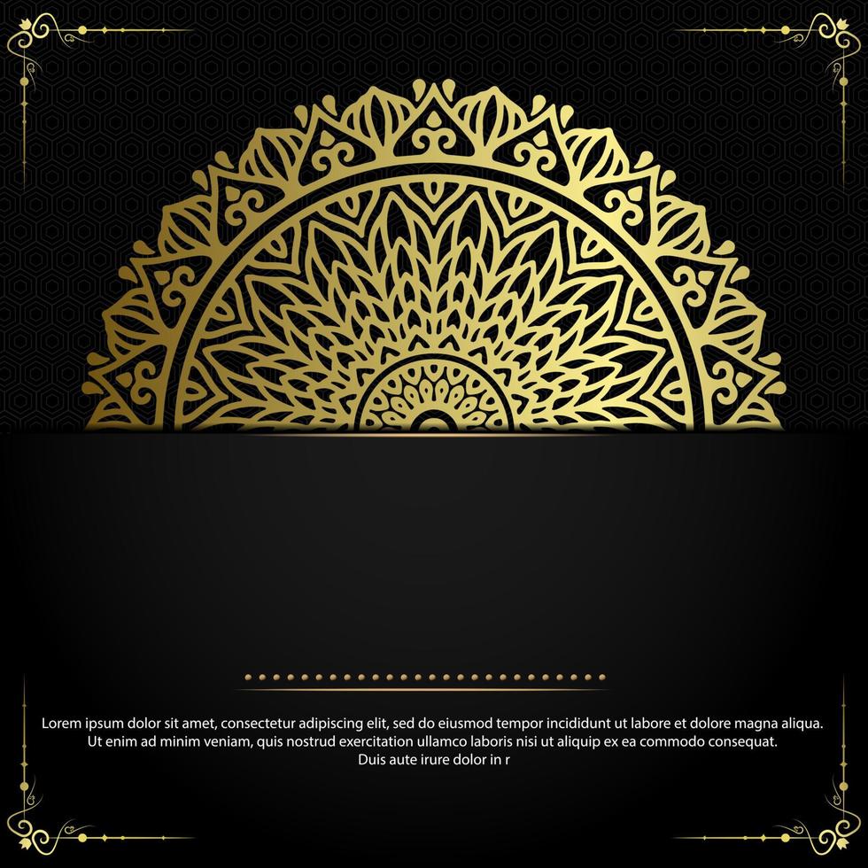 Fondo de mandala ornamental de lujo con estilo de patrón oriental islámico árabe vector premium vector gratuito