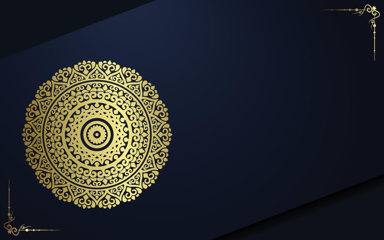 Fondo de mandala ornamental de lujo con estilo de patrón oriental islámico árabe vector premium vector gratuito