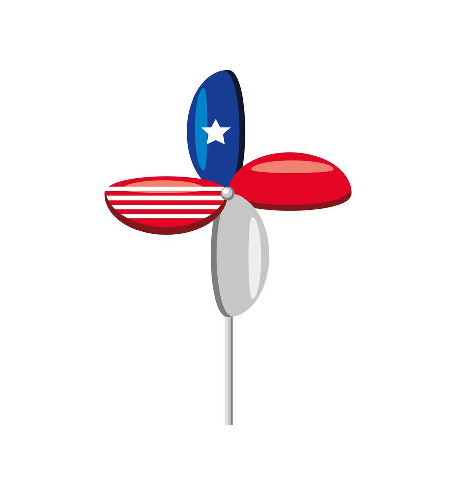 wind toy in stick vector