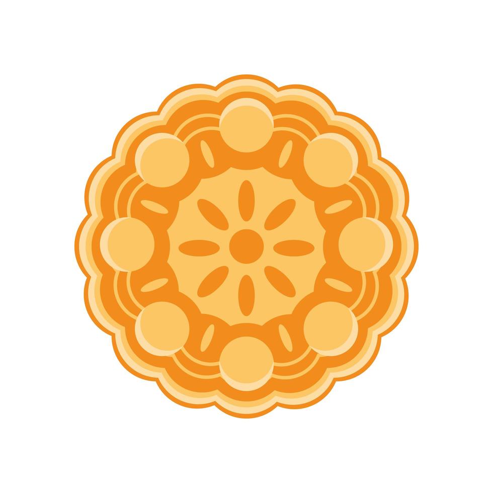 chinese mooncake traditional vector