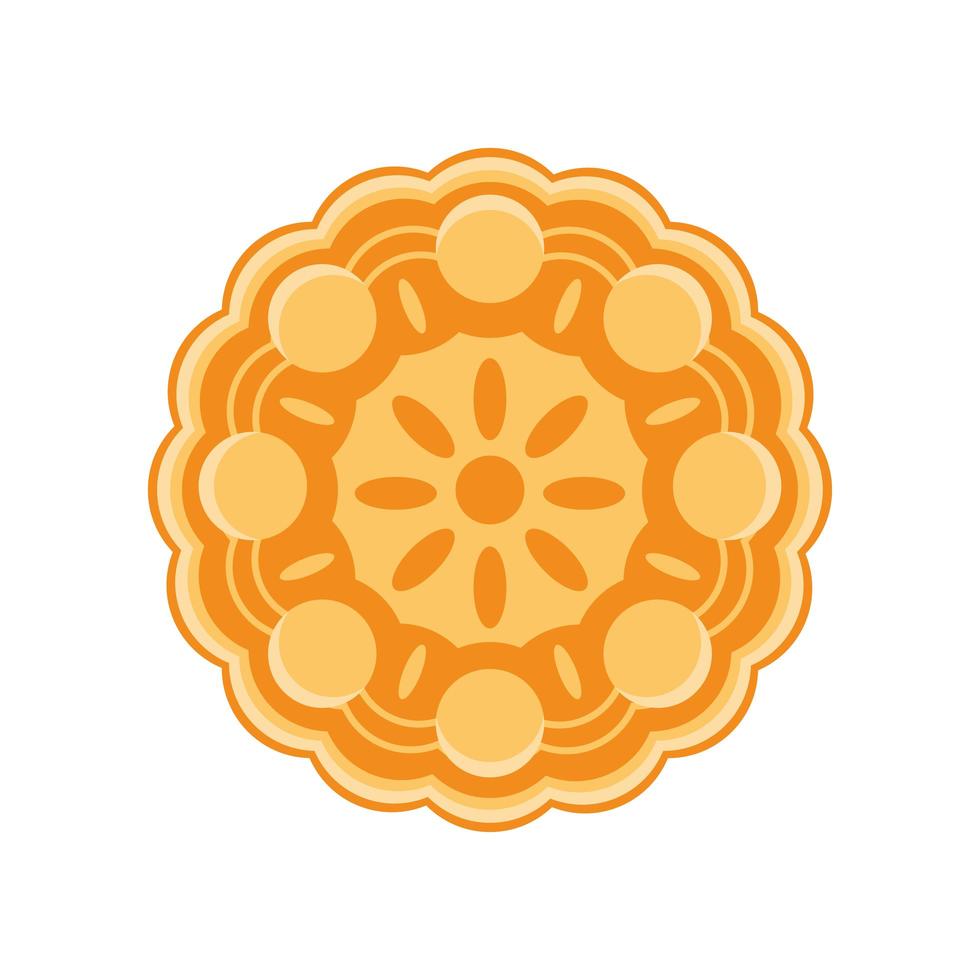 chinese mooncake traditional vector