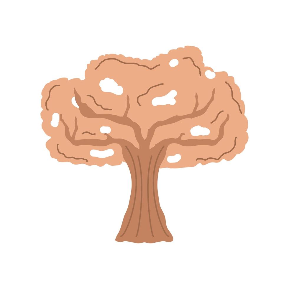 dry tree forest vector