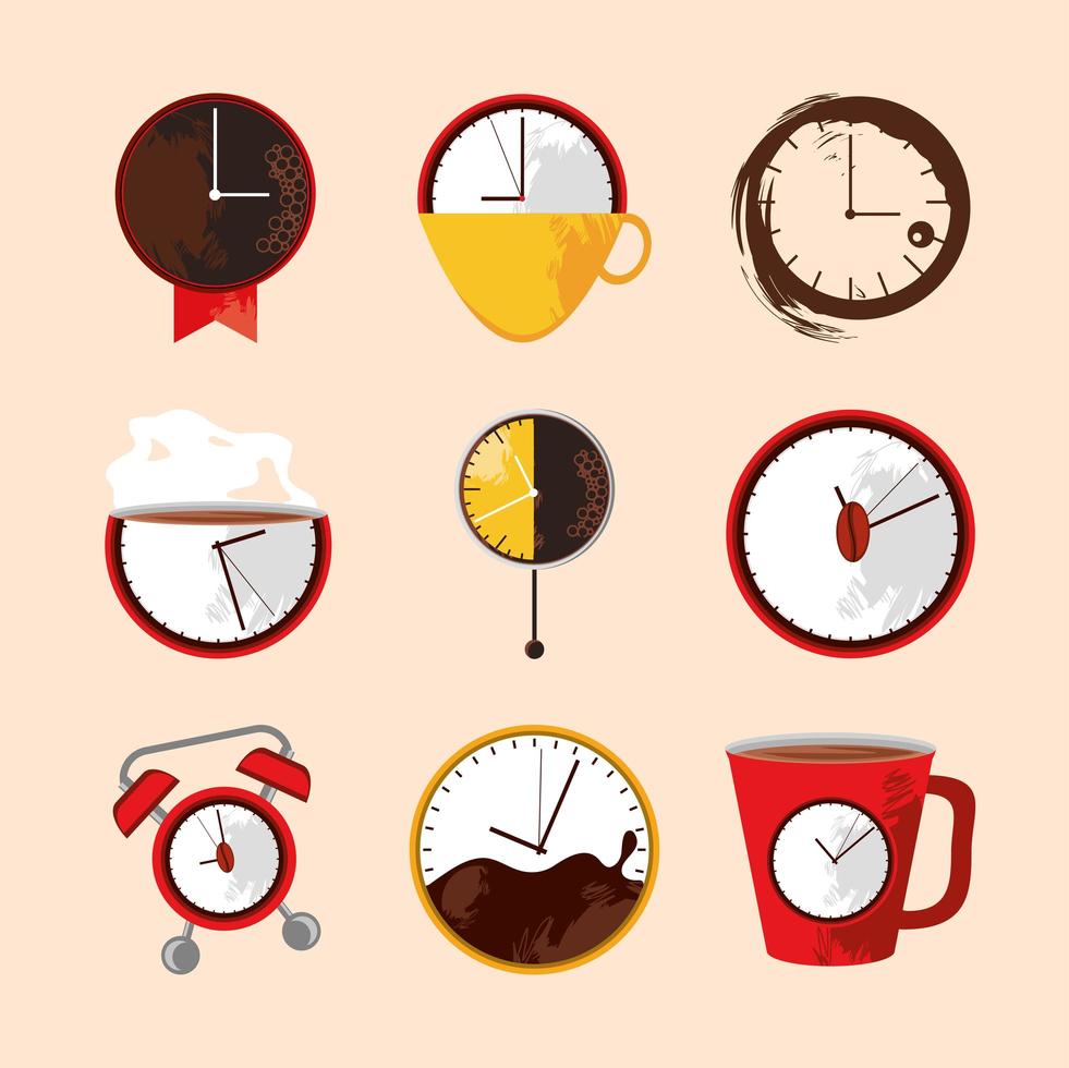 coffee time and break vector