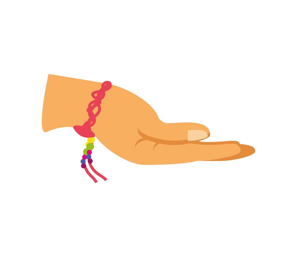 hand with armlet vector