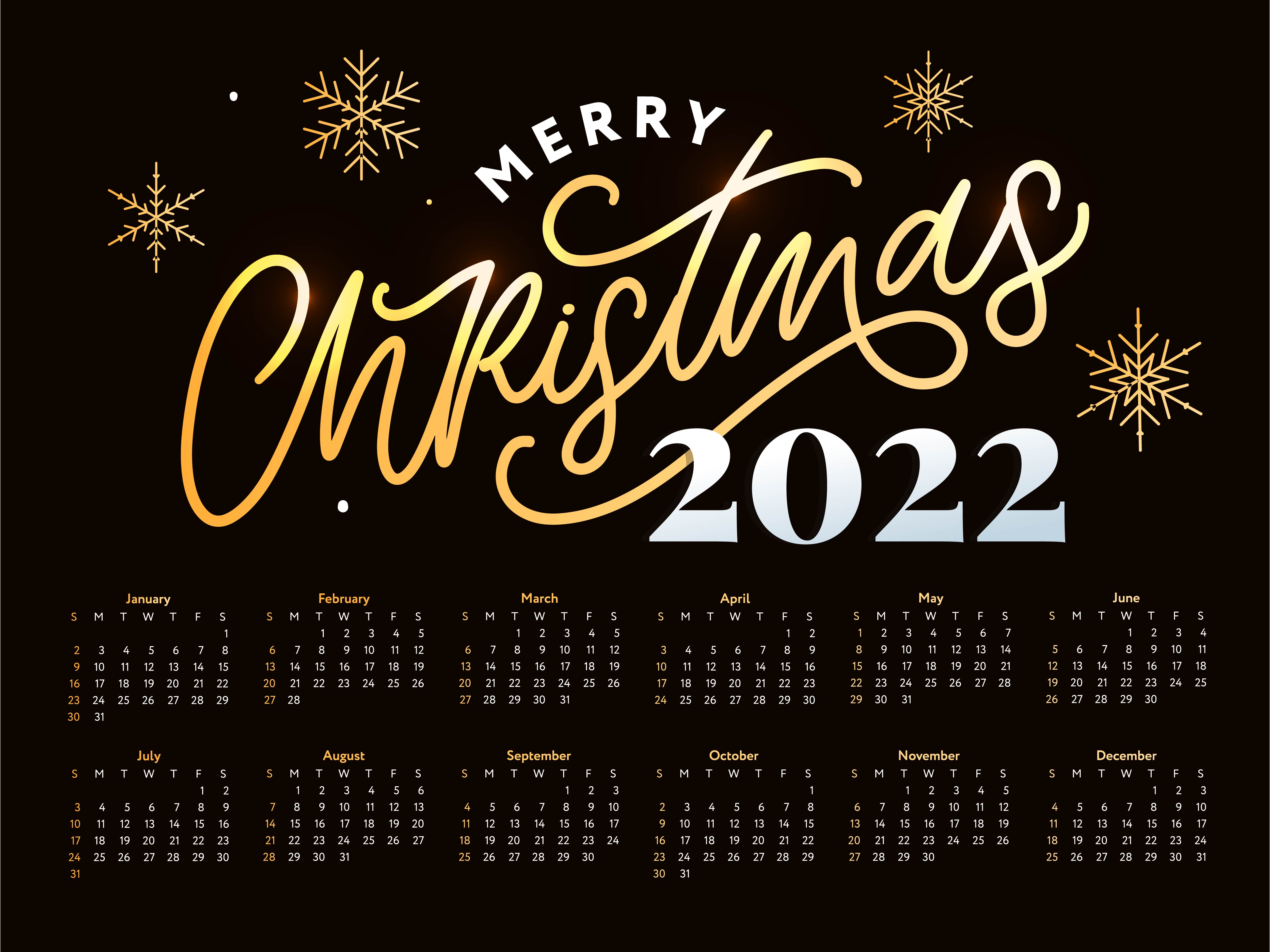 2022 Christmas Tree New Year Sketch Calendar Week Starts On Sunday. 3792401 Vector Art At Vecteezy