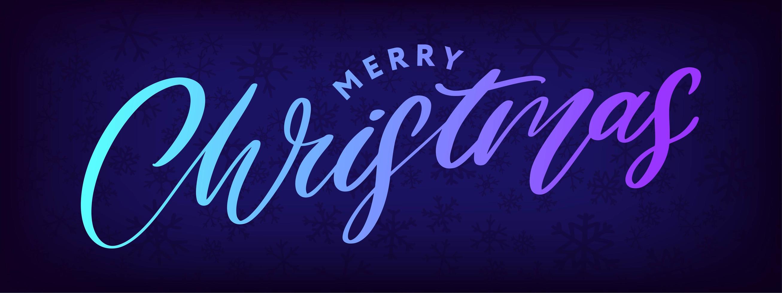 Banner Merry Christmas Holiday New Year Letter font Vector illustration