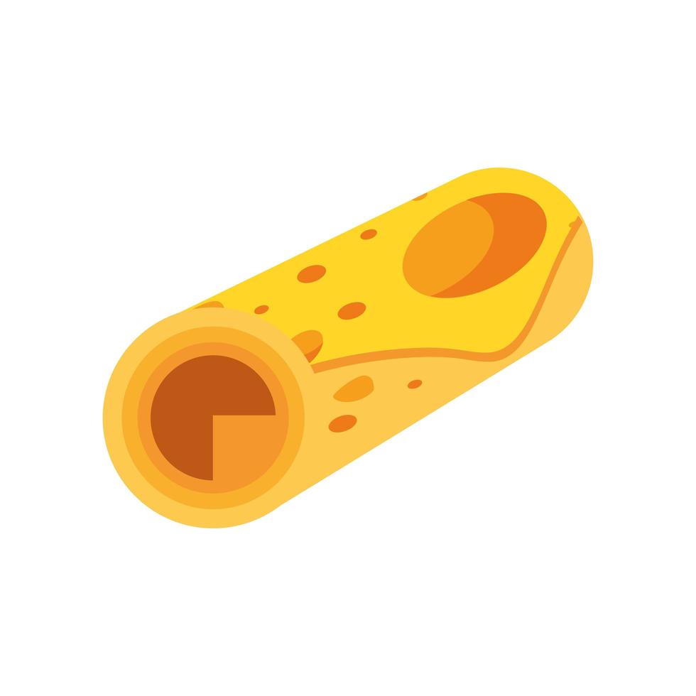 delicious cheese roll vector